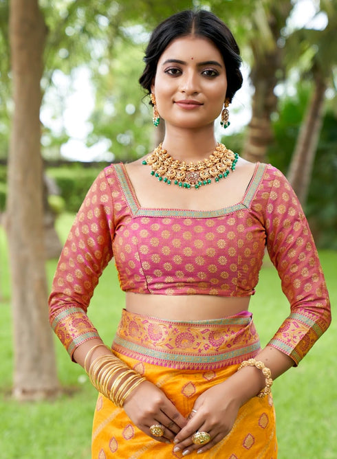 Vasthrlay Organza Kanjivaram Handloom Ethnic Wear