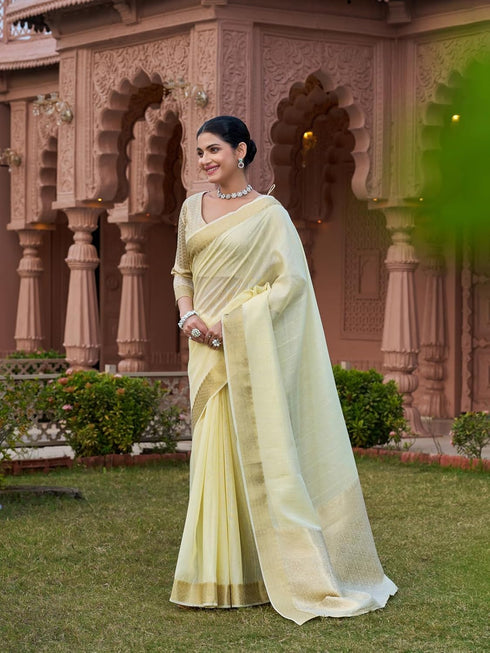 Vasthrlay Women's Cotton Unstitched Skin Friendly Saree