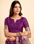 Vasthrlay Banarasi Unstitched Saree
