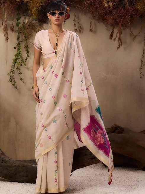 Vasthrlay Handloom Unstitched Saree