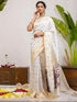 Vasthrlay Special Weaving Unstitched White Saree