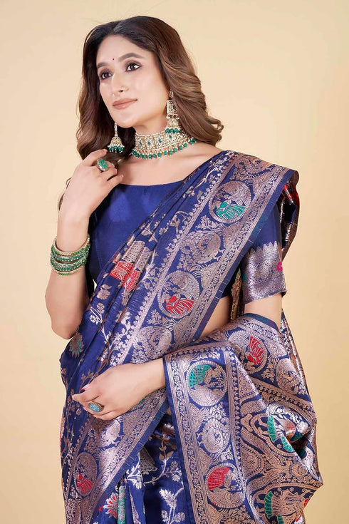 Vsathrlay Kanjivaram Banarasi Festival Wedding Ethnic Wear