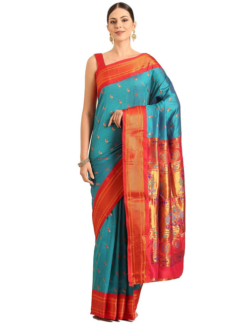 Vasthrlay Paithani Purple Saree