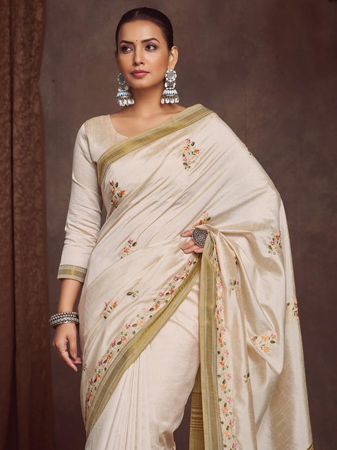 Vasthrlay Embroidered Unstitched Hs Ethnic Wear