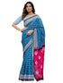 Vasthrlay Womens Printed Unstitched Multicolor Saree