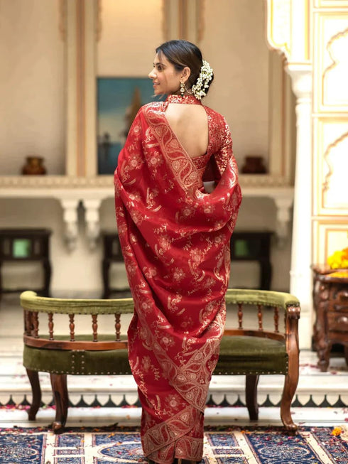 VasthrlayWedding Mehndi Saree