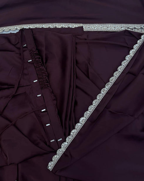 Vasthrlay Scalloped Readymade Unstitched Ethnic Wear