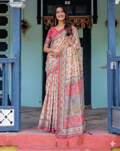 Vasthrlay Printed Handloom Unstitched