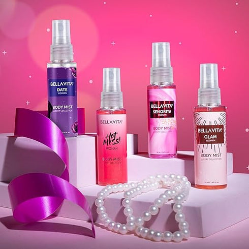 Bella Vita Luxury Body Mist Travel Size Gift Set for Woman - 50ml