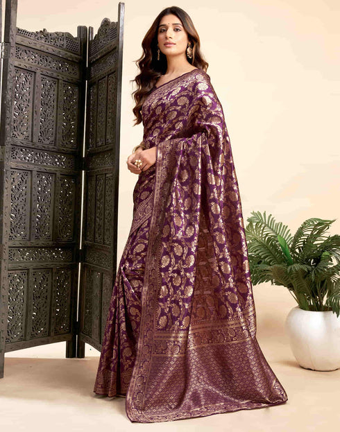Vasthrlay Banarasi Traditional Unstitched Saree