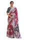 Vasthrlay Kalamkari Printed Olive Saree