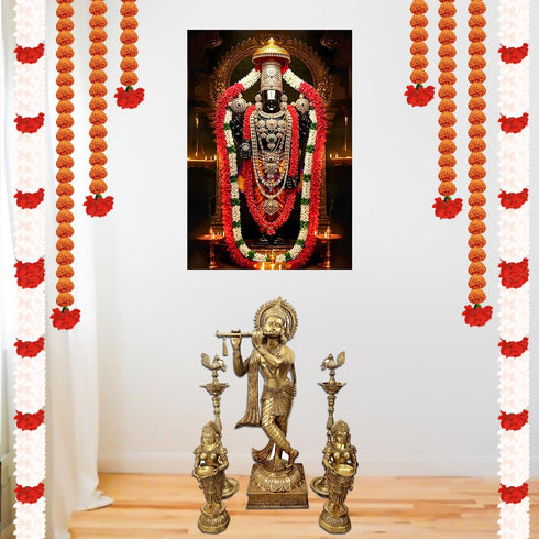 Balaji Wall Sticker | Lord Tirupati Balaji Self Adhesive Wall Sticker