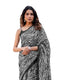 Vasthrlay Womens Printed Unstitched White Saree