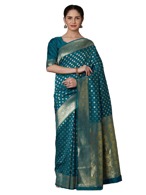Vasthrlay Jacquard Unstitch Purple Ethnic Wear