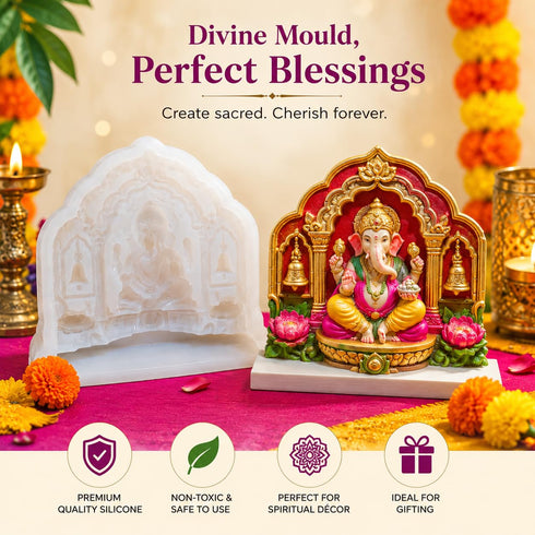 ASR Lord Ganesha Temple Silicone Mould for Resin & DIY Decor