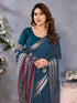 Vasthrlay Black Unstitched Saree