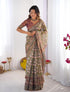 Vasthrlay Blue Beige Traditional Grey Green Saree