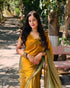 VasthrlayBoarder Unstitched Chhaavax Mustard Free Ethnic Wear