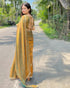 VasthrlayBoarder Unstitched Chhaavam Mustard Free Ethnic Wear