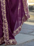 Vasthrlay Georgette Embroidery Rani Saree