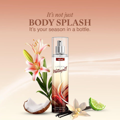Layer'r Wottagirl Vanilla Twist Body Splash For Women