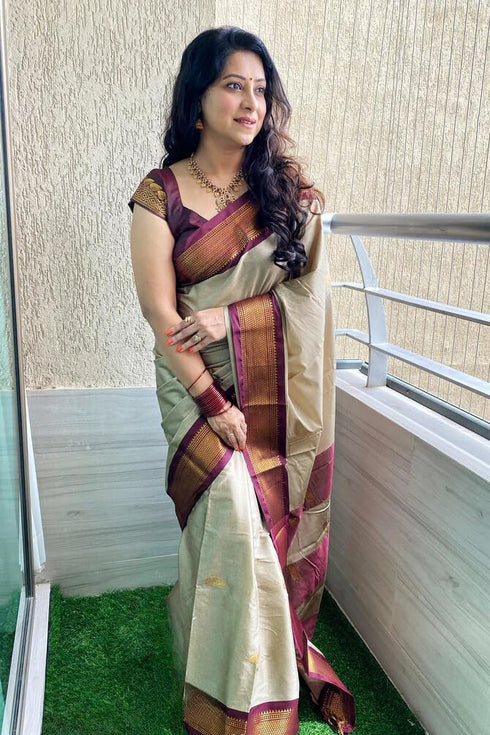 Vasthrlay Kanjivaram Lichi Blouse Ethnic Wear