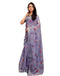 Vasthrlay Womens Printed Unstitched White Saree
