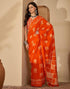 Vasthrlay Womens Printed Unstitched White Saree