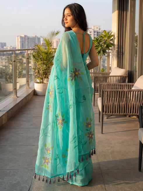 Vasthrlay Yellow Cotton Lightweight Ethnic Wear