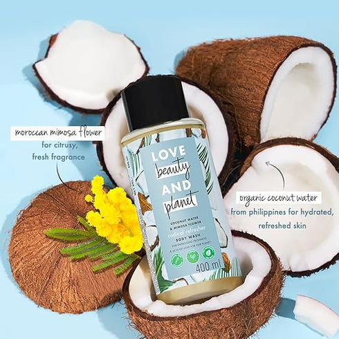 Love Beauty And Planet Coconut Water and Mimosa Flower Body Wash
