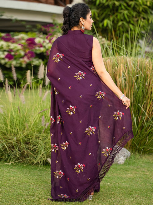 Vasthrlay Embroidered Unstitched Rt Ethnic Wear