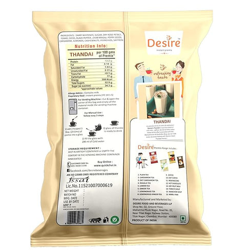 Desire Instant Premix Thandai Powder For Holi