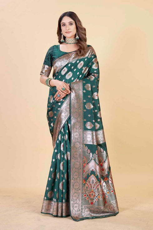 Vsathrlay Kanjivaram Banarasi Festival Wedding Ethnic Wear