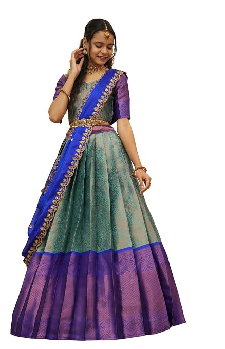 Vasthrlay South Indian Half And Half Saree