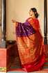 Vasthrlay Purple Banarasi Wedding Saree