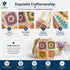Handcrafted Crochet Cotton Shoulder Bag, Handmade Granny Square Pattern Medium Size