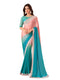 Vasthrlay Chiffon Embroidery Unstitched Turquoise Ethnic Wear