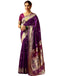 Vasthrlay Paithani Banarasi Unstitched Green Saree