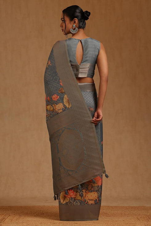 Vasthrlay Madhubani Printed Woven