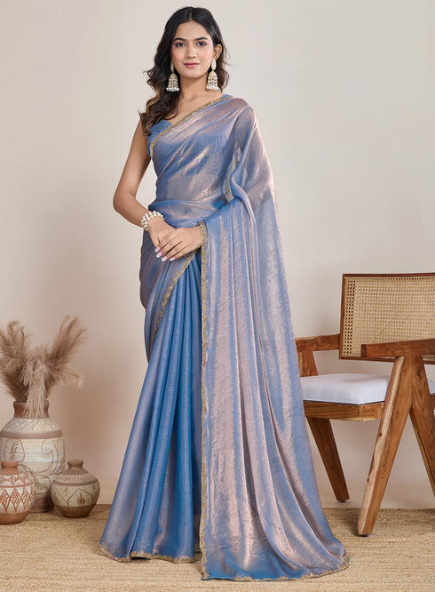 Vasthrlay Border Unstitched Saree
