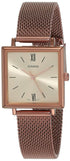 Casio Analog Rose Gold Dial Womens Watch LTP-E155MR-9BDF (A1548)