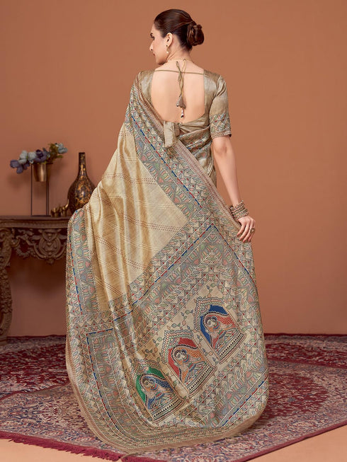 Vasthrlay Kalamkari Printed Unstitched Hs Ethnic Wear