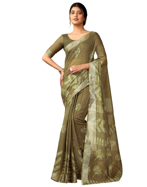 Vasthrlay Womens Cotton Printed Pink Saree