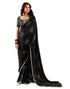Vasthrlay Georgette Embroidery Unstitched Dark Green Saree
