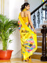 Vasthrlay Georgette Printed Unstitched Wine Saree