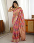 Vasthrlay Banarasi Kanjivaram Unstitched Black Saree
