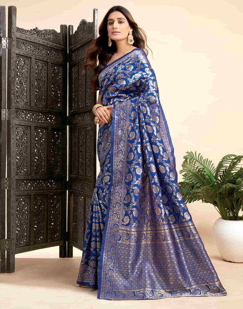Vasthrlay Banarasi Traditional Unstitched Saree