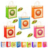 RED WIND Reusable Jute Gift Bags with Zip Closure