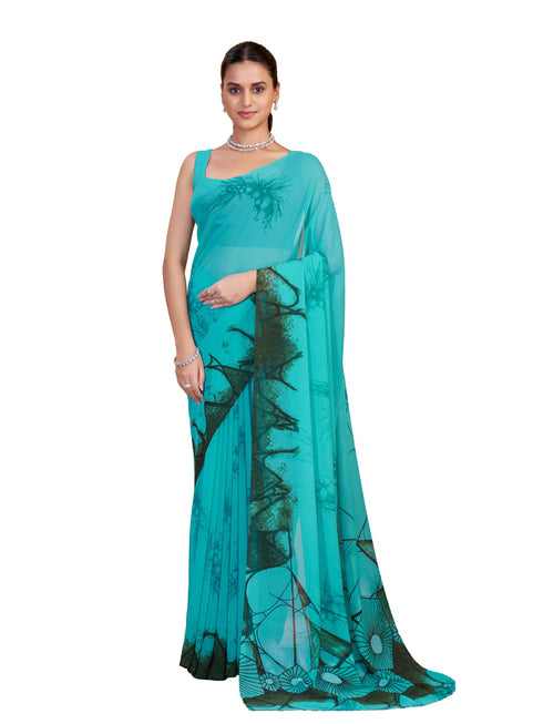 Vasthrlay Georgette Printed Saree