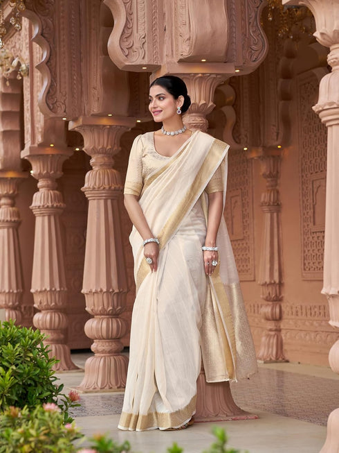 Vasthrlay Women's Cotton Unstitched Skin Friendly Saree